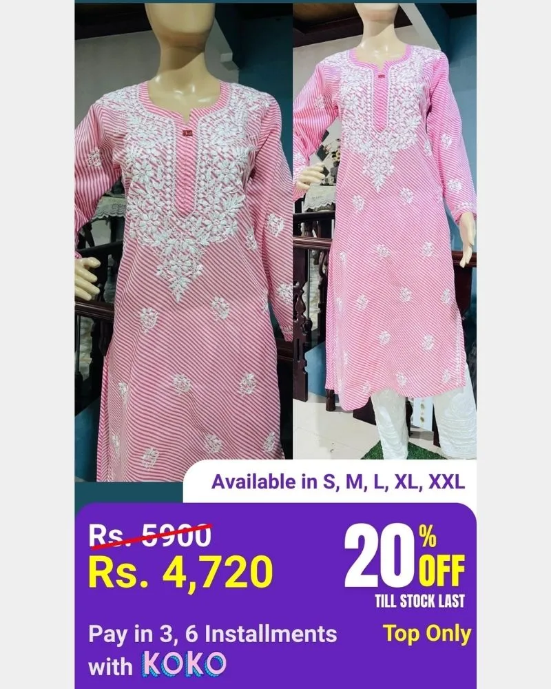 Cotton Lehariya Kurthi