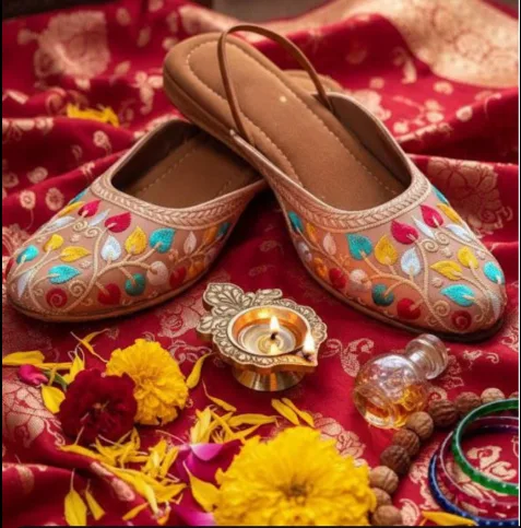 Punjabi Jutti, also known as Khussa or Mojari