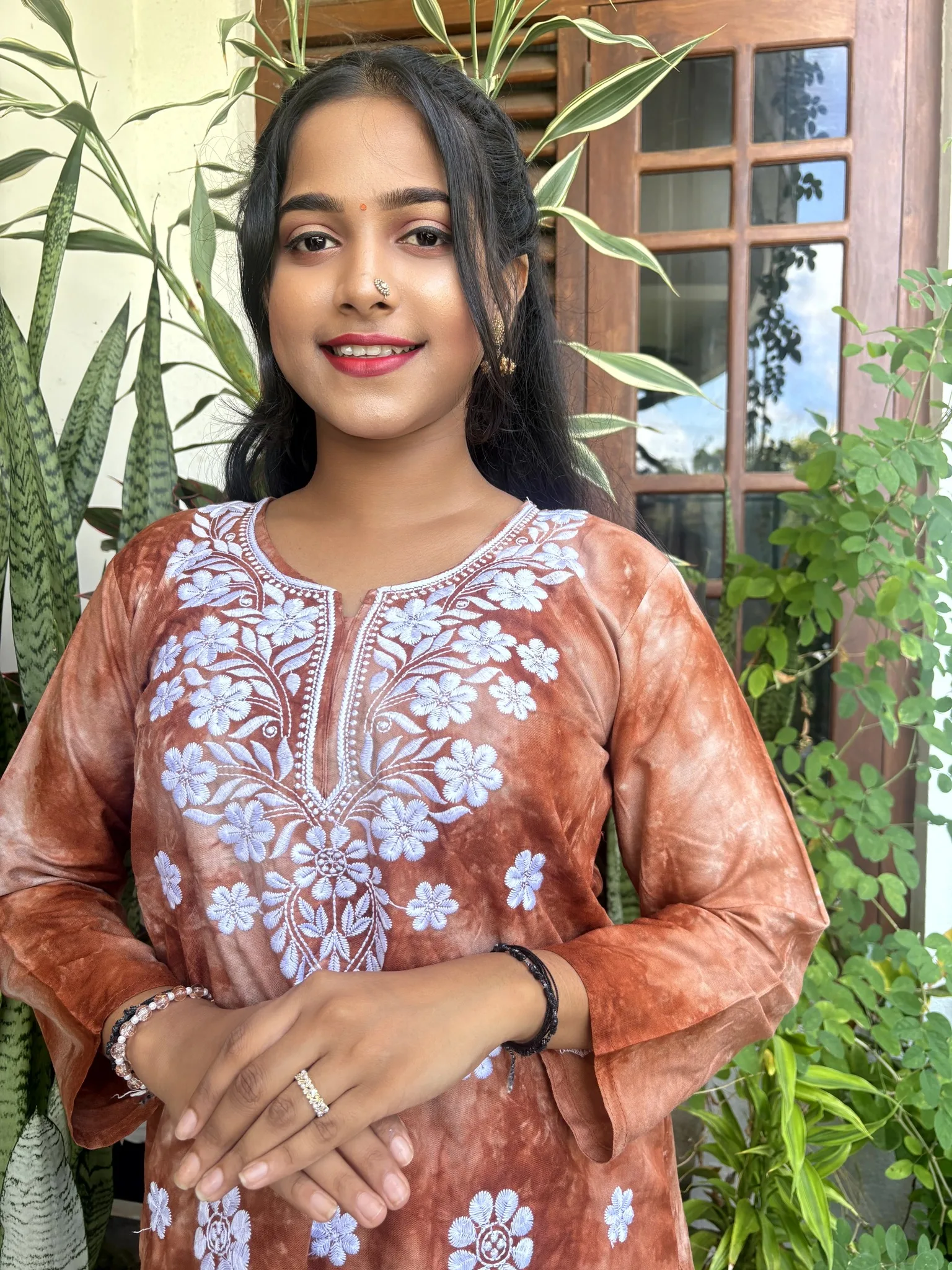 Short Kurthi Top - Brown