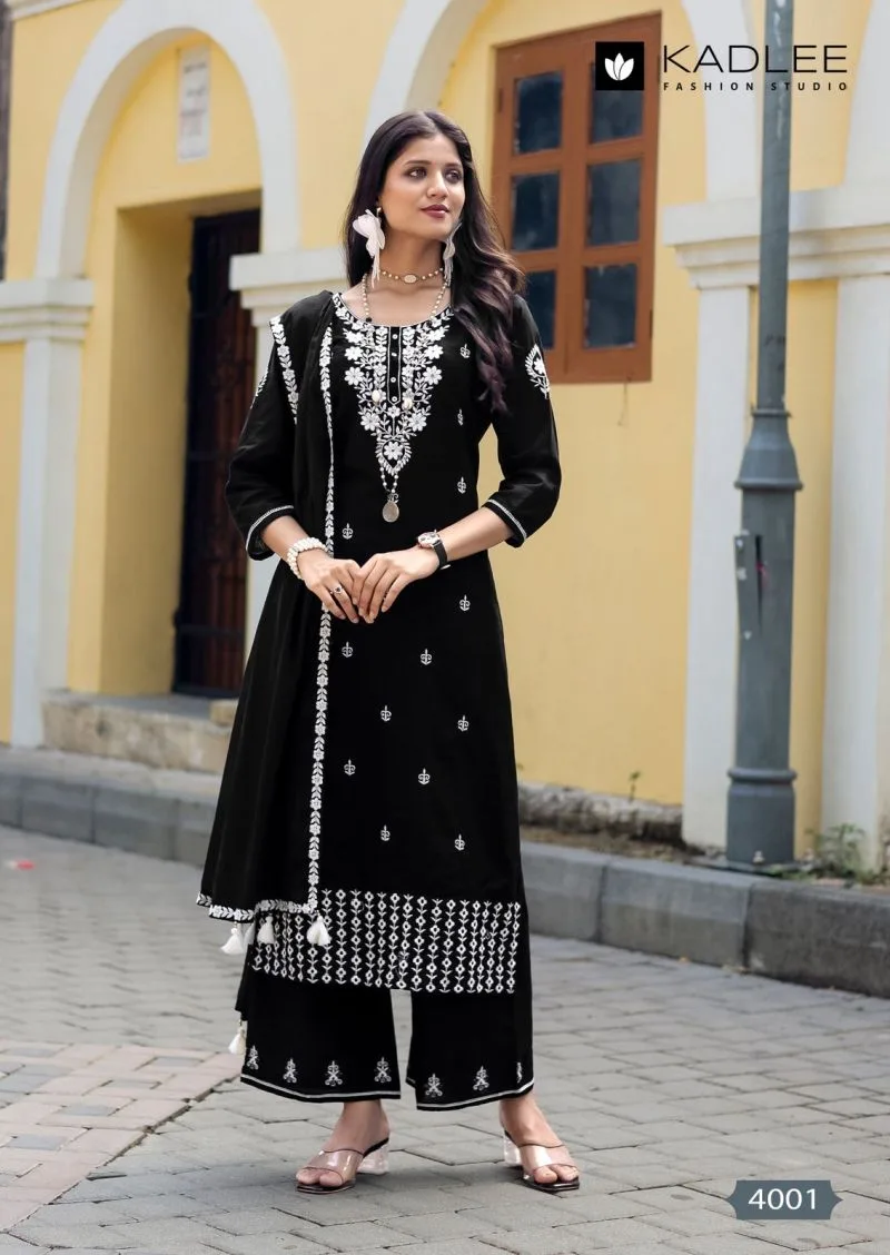 Pure Cotton Threadwork Kurti Pant and Dupatta Collection product image