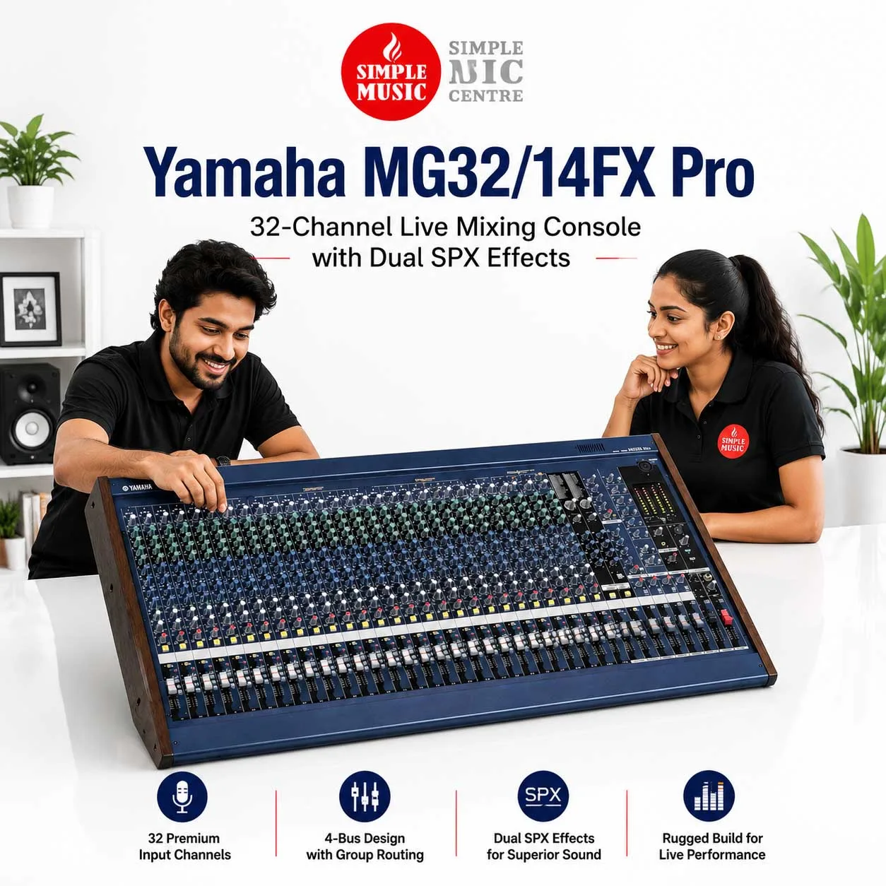 Buy Yamaha MG32/14FX Pro 32-Channel Live Mixing Console with Dual